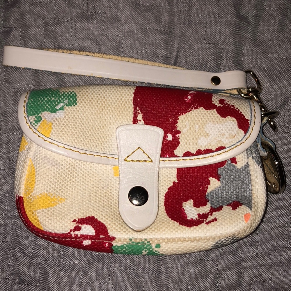 Dooney & Bourke Paint Splatter Wristlet